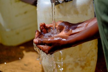 washing hands